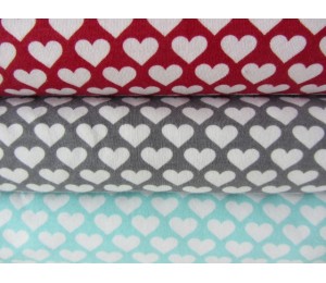 Jersey MiniHearts türkis